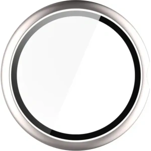 Etui ze szkłem do zegarka Bizon Case+Glass Watch do Google Pixel Watch 4 45mm satynowo szampańskie