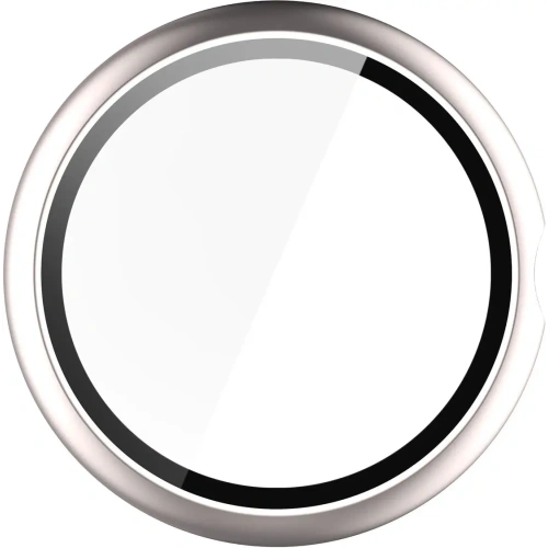 Etui ze szkłem do zegarka Bizon Case+Glass Watch do Google Pixel Watch 4 45mm satynowo szampańskie