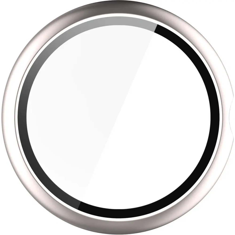 Etui ze szkłem do zegarka Bizon Case+Glass Watch do Google Pixel Watch 4 45mm satynowo szampańskie