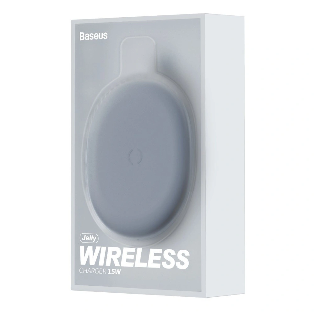Wholesale Baseus Jelly wireless induction charger, 15W (black) - BSU1631BLK - {ean13} - Hurt