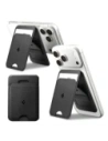 Stojak na telefon z miejscem na karty Spigen S314-1 Slim Fold Tripod MagSafe Universal Magnetic Card Holder Black