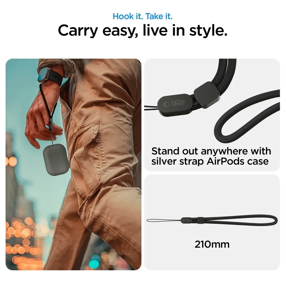 Etui Tech-Protect NaturalFit do Apple AirPods Pro 3 Olive Green