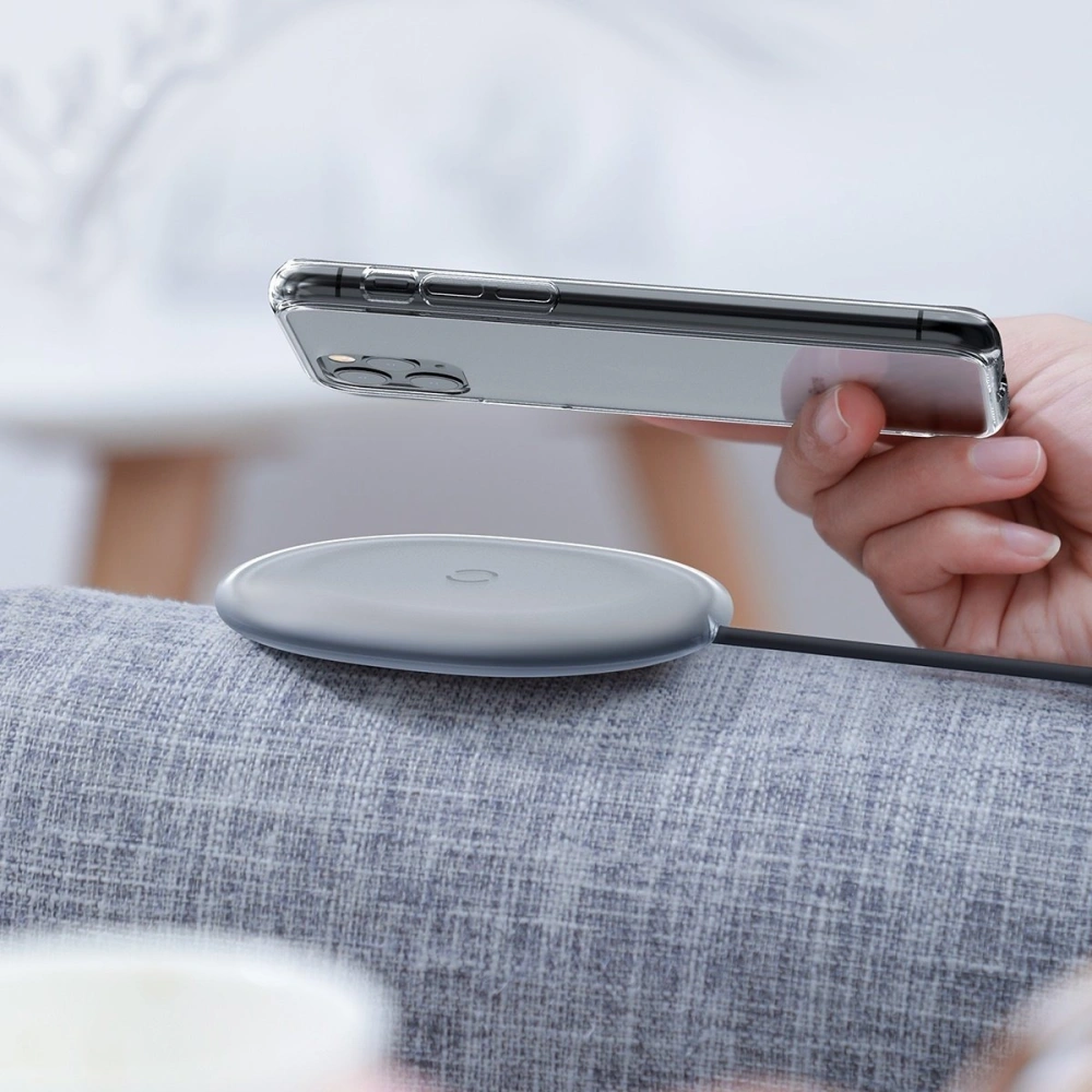 Wholesale Baseus Jelly wireless induction charger, 15W (black) - BSU1631BLK - {ean13} - Hurt