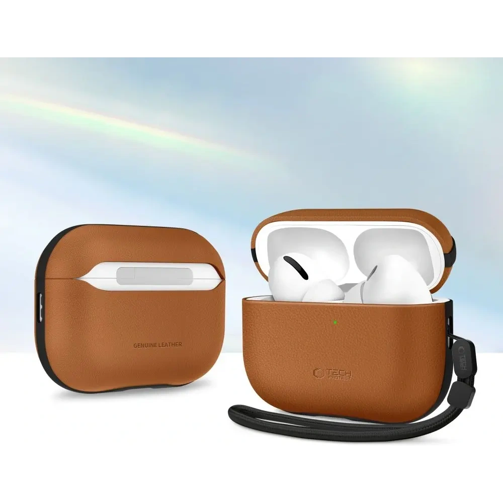 Etui Tech-Protect NaturalFit do Apple AirPods Pro 3 Brown