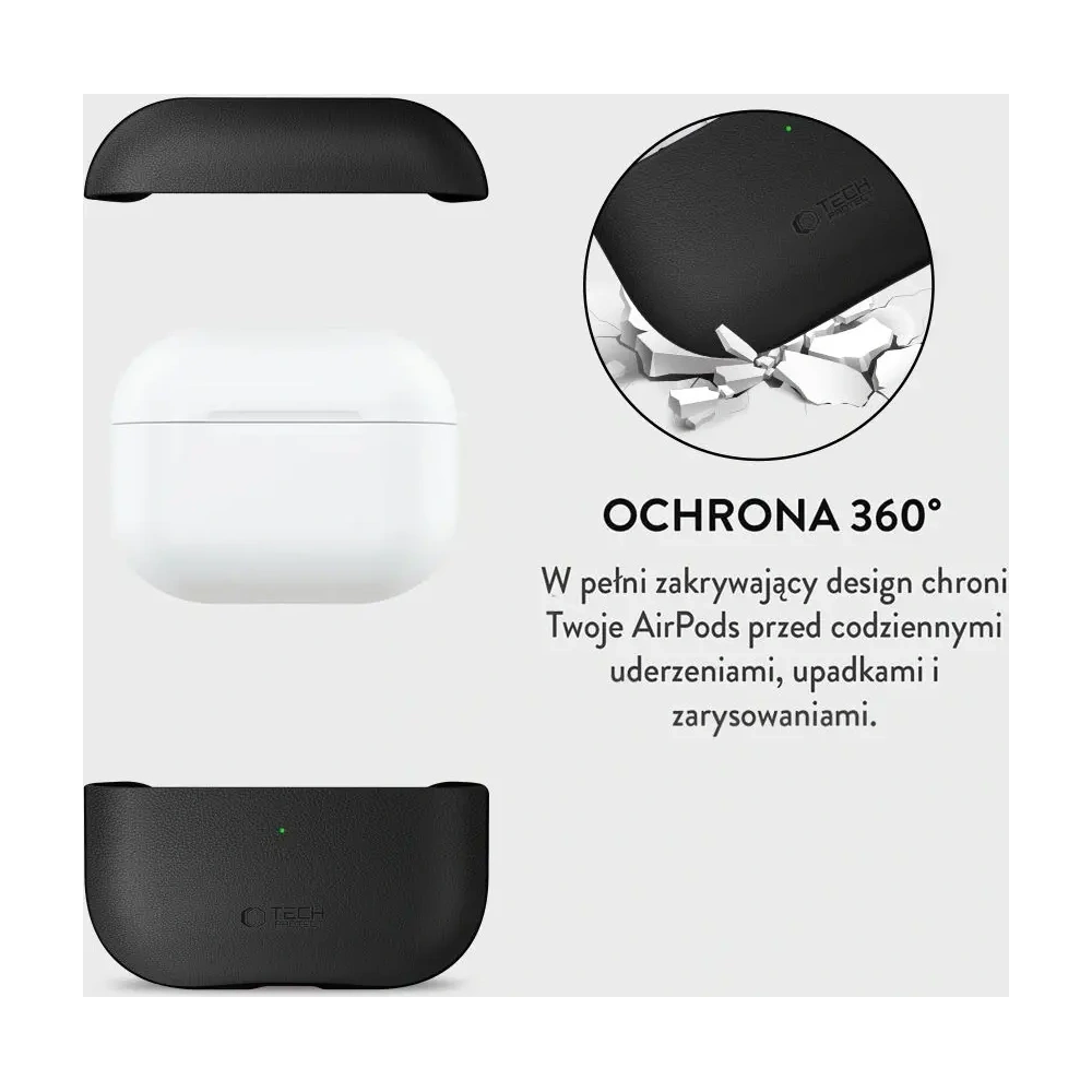 Etui Tech-Protect NaturalFit do Apple AirPods Pro 3 Black