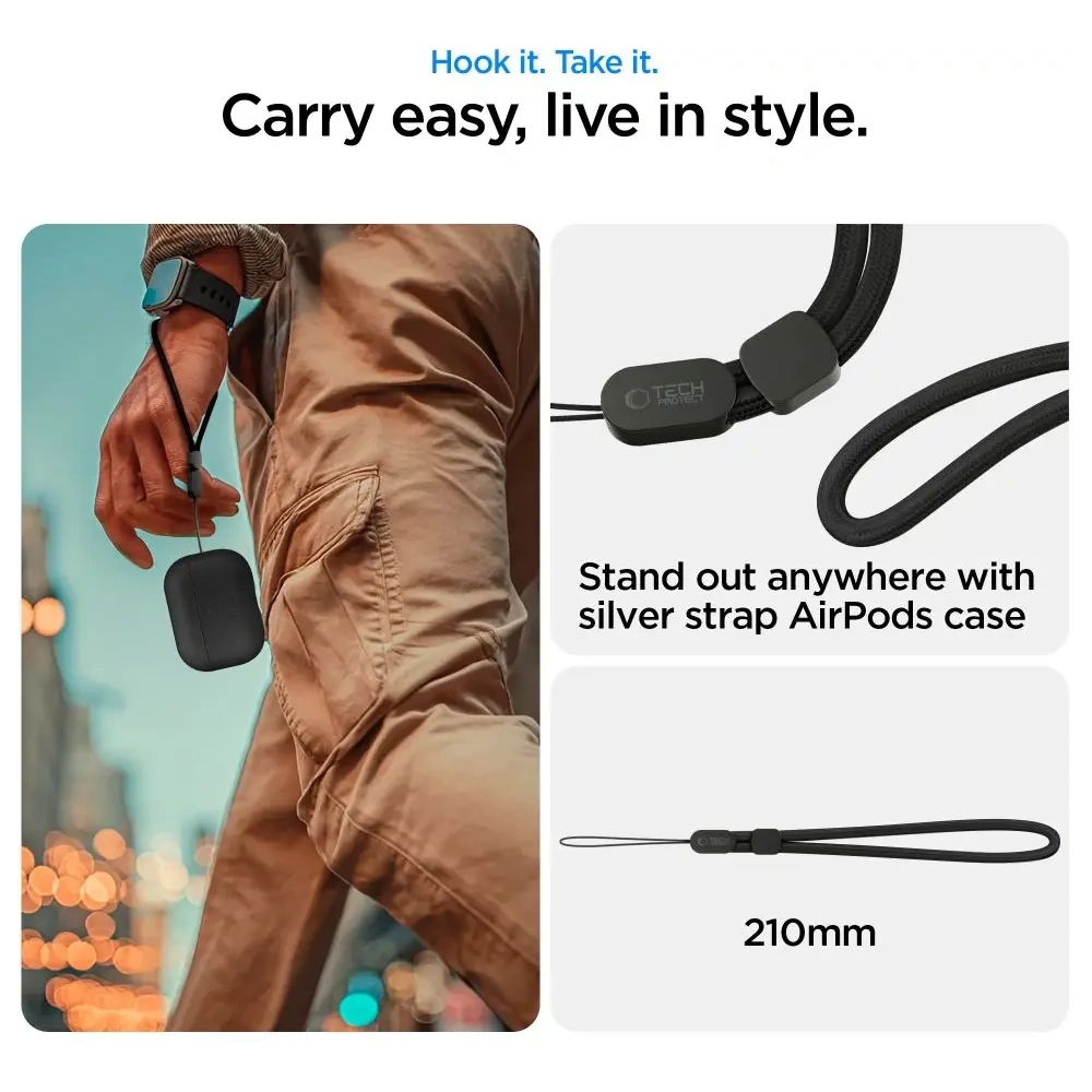 Etui Tech-Protect NaturalFit do Apple AirPods Pro 3 Black