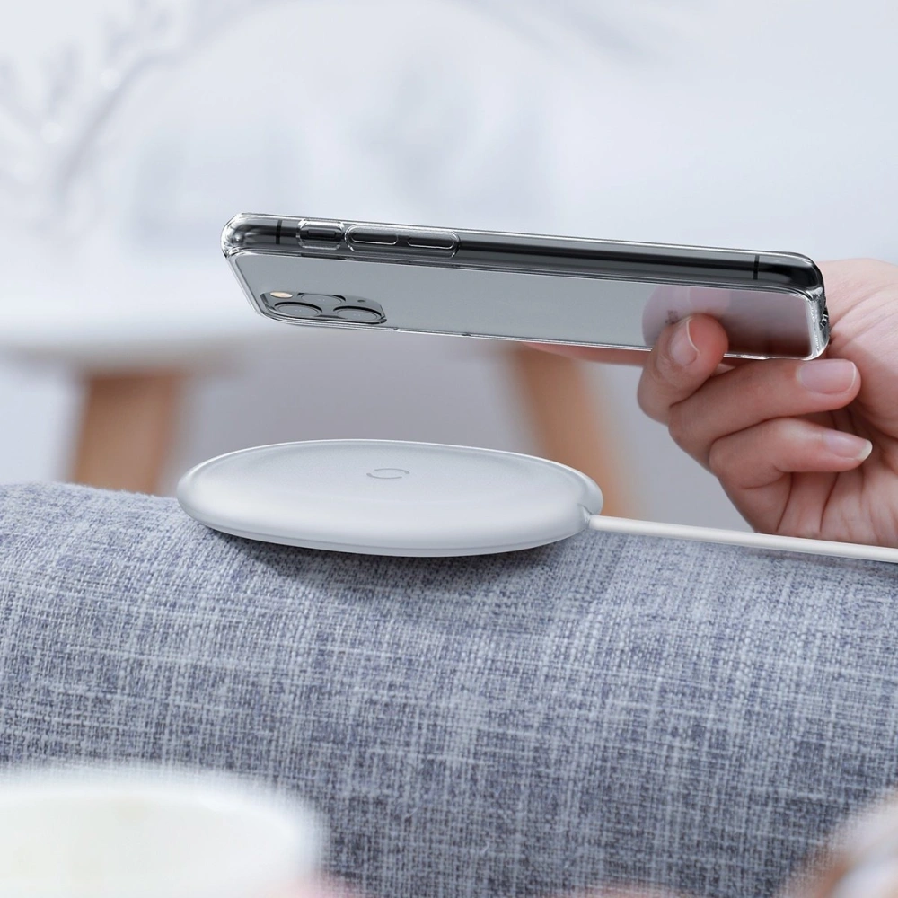 Wholesale Baseus Jelly wireless induction charger, 15W (white) - BSU1632WHT - {ean13} - Hurt
