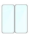 Szkło hartowane Bizon Glass Edge Duo do Google Pixel 10 Pro XL / 9 Pro XL czarna ramka [2 PACK]