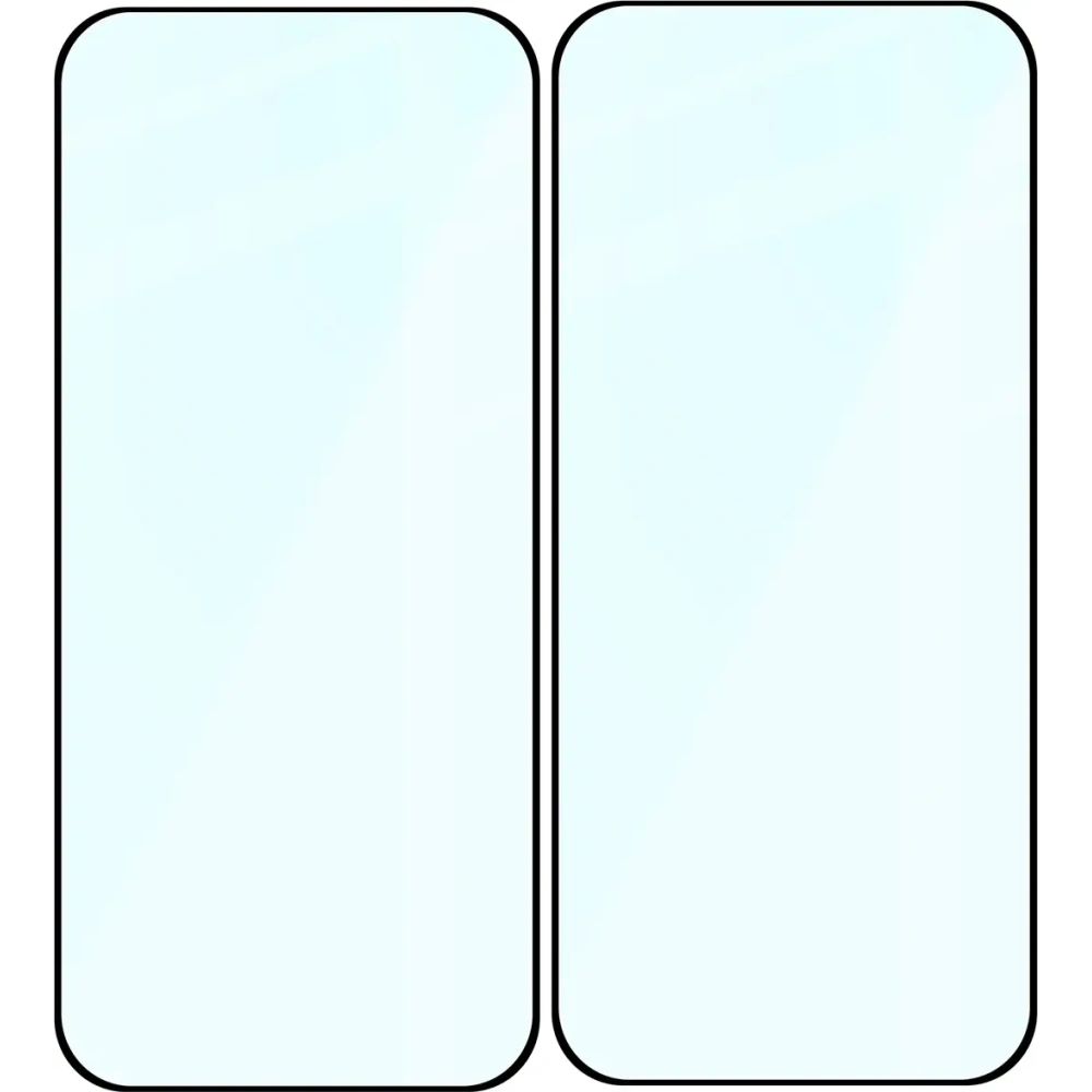 Szkło hartowane Bizon Glass Edge Duo do Google Pixel 10 Pro XL / 9 Pro XL czarna ramka [2 PACK]