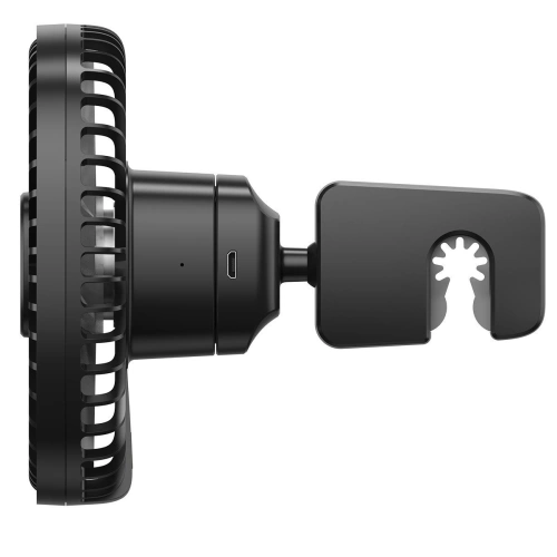 Samochodowy wentylator / wiatrak Baseus Natural Wind na zagłówek, magnetyczny (czarny)