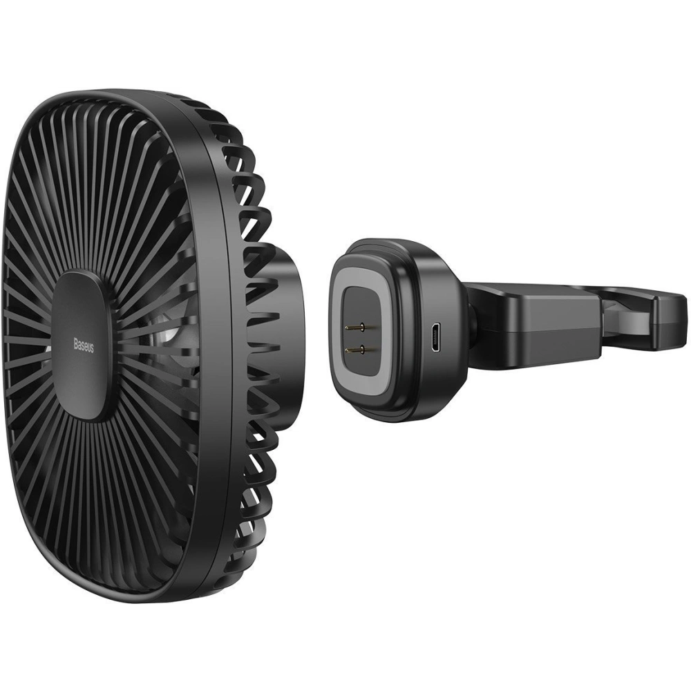Hurtownia GSM - Automobilový ventilátor / větrák Baseus Natural Wind na opěrku hlavy, magnetický (černý) - BSU1634BLK - {ean13} - Hurt