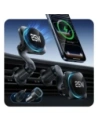 Uchwyt samochodowy do kratki z ładowarką bezprzewodową ESR OmniLock Cryoboost Magnetic MagSafe Vent Car Mount Wireless Charger Qi2.2 25W Black