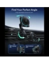 Uchwyt samochodowy do kratki z ładowarką bezprzewodową ESR OmniLock Cryoboost Magnetic MagSafe Vent Car Mount Wireless Charger Qi2.2 25W Black