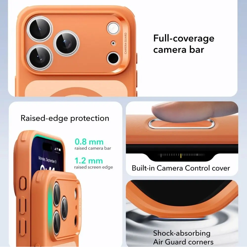 Etui ESR Classic Hybrid MagSafe do Apple iPhone 17 Pro Frosted Orange