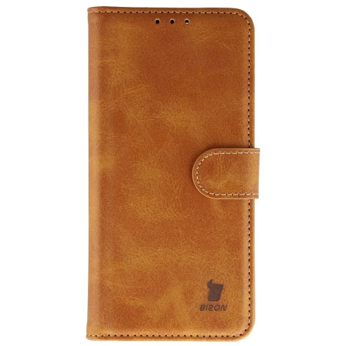 Etui z klapką Bizon Case Pocket do Oppo Find X9 brązowe