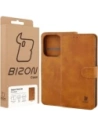 Etui z klapką Bizon Case Pocket do Oppo Find X9 brązowe