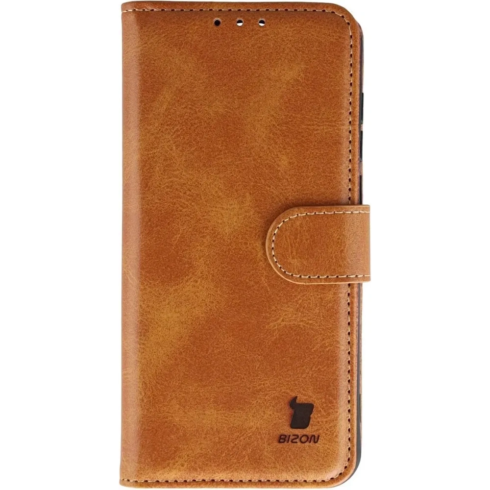 Etui z klapką Bizon Case Pocket do Vivo X300 brązowe