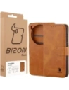 Etui z klapką Bizon Case Pocket do Vivo X300 brązowe