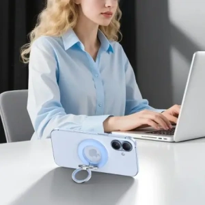 Uchwyt Tech-Protect MMR500 Magnetic MagSafe Phone Ring Baby Blue