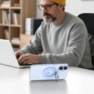 Uchwyt Tech-Protect MMR500 Magnetic MagSafe Phone Ring Baby Blue