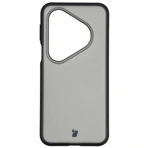 Etui Bizon Case Angelo do Huawei Pura 80 Pro / Pro Plus przydymione z czarną ramką