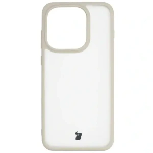 Etui Bizon Case Angelo do Oppo Find X9 półprzezroczyste z beżową ramką