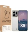 Etui Bizon Case Angelo do Oppo Find X9 półprzezroczyste z beżową ramką