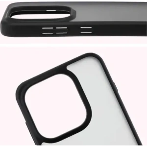 Etui Bizon Case Angelo do Oppo Find X9 przydymione z czarną ramką