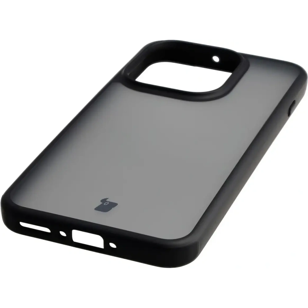 Etui Bizon Case Angelo do Oppo Find X9 przydymione z czarną ramką