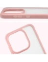 Etui Bizon Case Angelo do Oppo Find X9 półprzezroczyste z jasnoróżową ramką