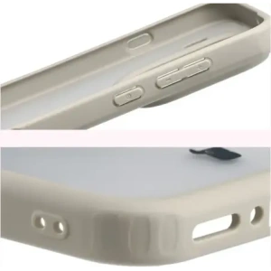 Etui Bizon Case Angelo do Oppo Find X9 Pro półprzezroczyste z beżową ramką