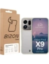Etui Bizon Case Angelo do Oppo Find X9 Pro półprzezroczyste z beżową ramką