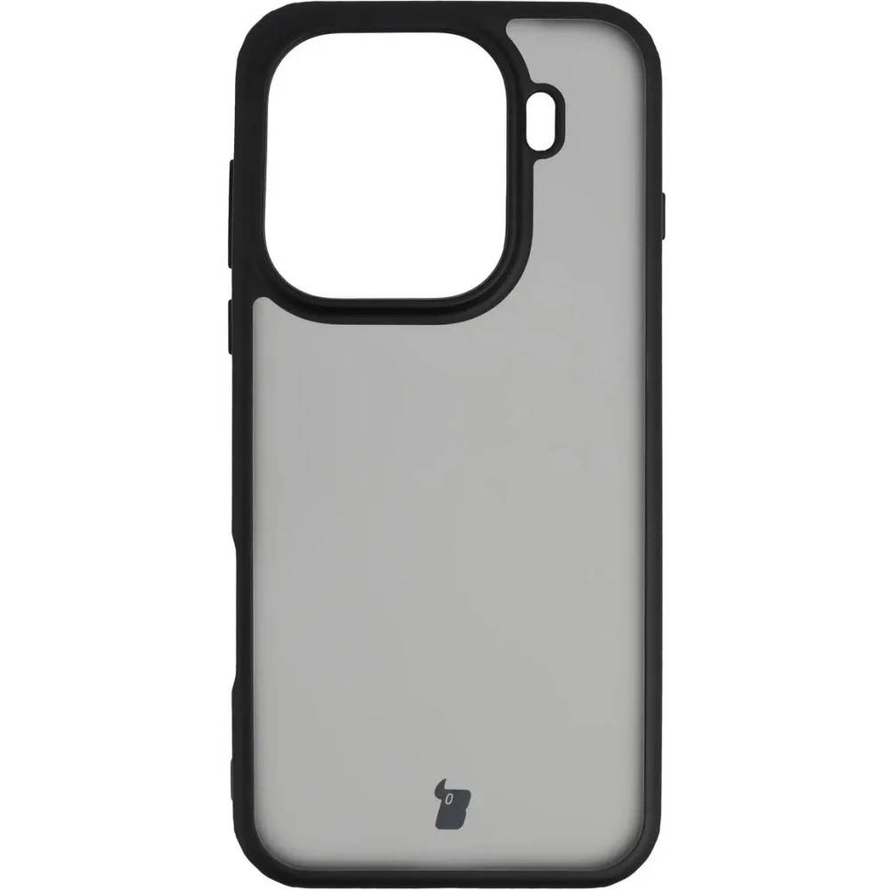 Etui Bizon Case Angelo do Oppo Find X9 Pro przydymione z czarną ramką