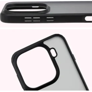 Etui Bizon Case Angelo do Oppo Find X9 Pro przydymione z czarną ramką