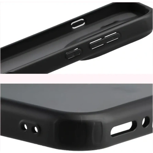 Etui Bizon Case Angelo do Oppo Find X9 Pro przydymione z czarną ramką