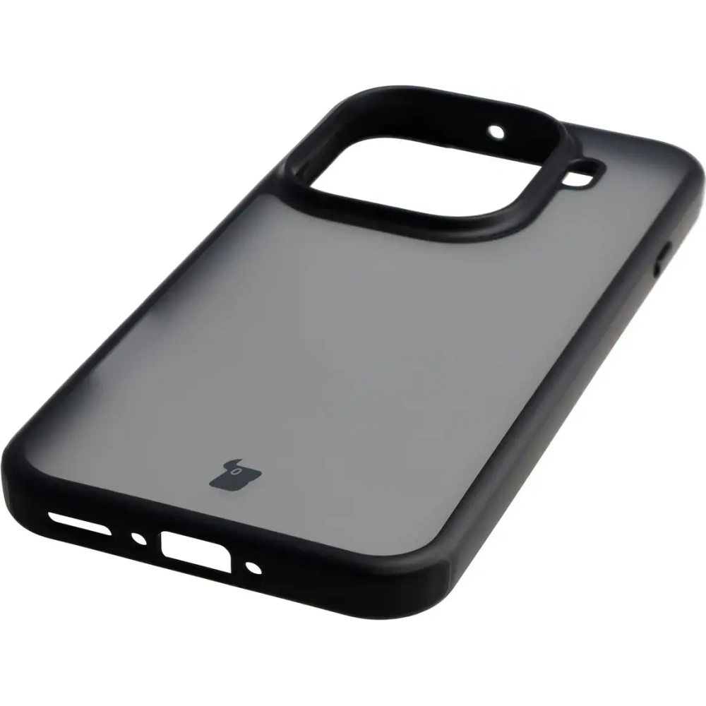 Etui Bizon Case Angelo do Oppo Find X9 Pro przydymione z czarną ramką