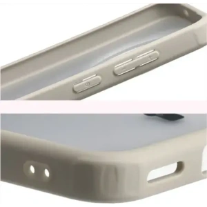 Etui Bizon Case Angelo do Vivo X300 półprzezroczyste z beżową ramką