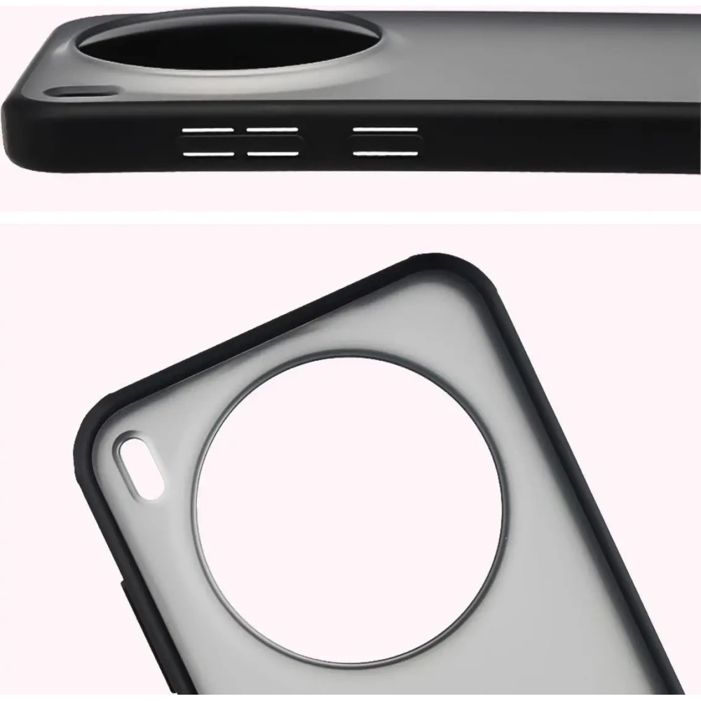 Etui Bizon Case Angelo do Vivo X300 przydymione z czarną ramką