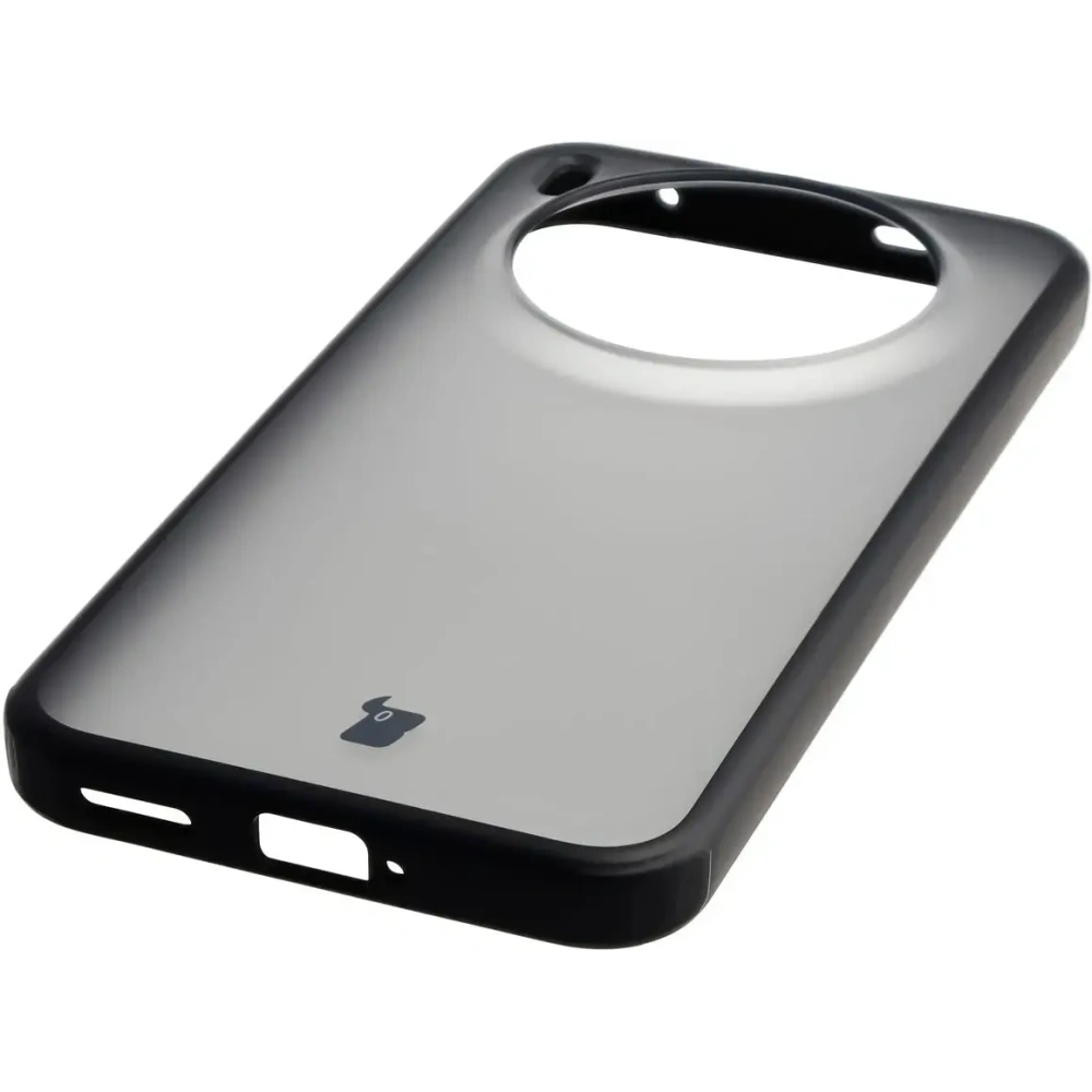 Etui Bizon Case Angelo do Vivo X300 przydymione z czarną ramką