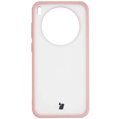 Etui Bizon Case Angelo do Vivo X300 półprzezroczyste z jasnoróżową ramką