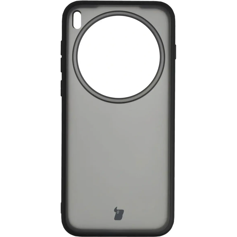 Etui Bizon Case Angelo do Vivo X300 Pro przydymione z czarną ramką