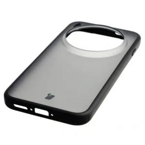 Etui Bizon Case Angelo do Vivo X300 Pro przydymione z czarną ramką