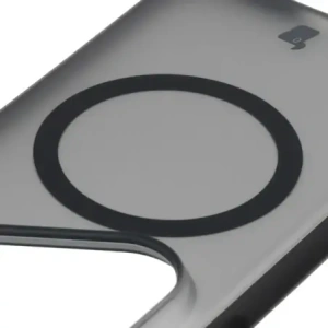 Etui z pierścieniem magnetycznym Bizon Case MatteO do Huawei Pura 80 Pro / Pro+ Plus przydymione-czarne