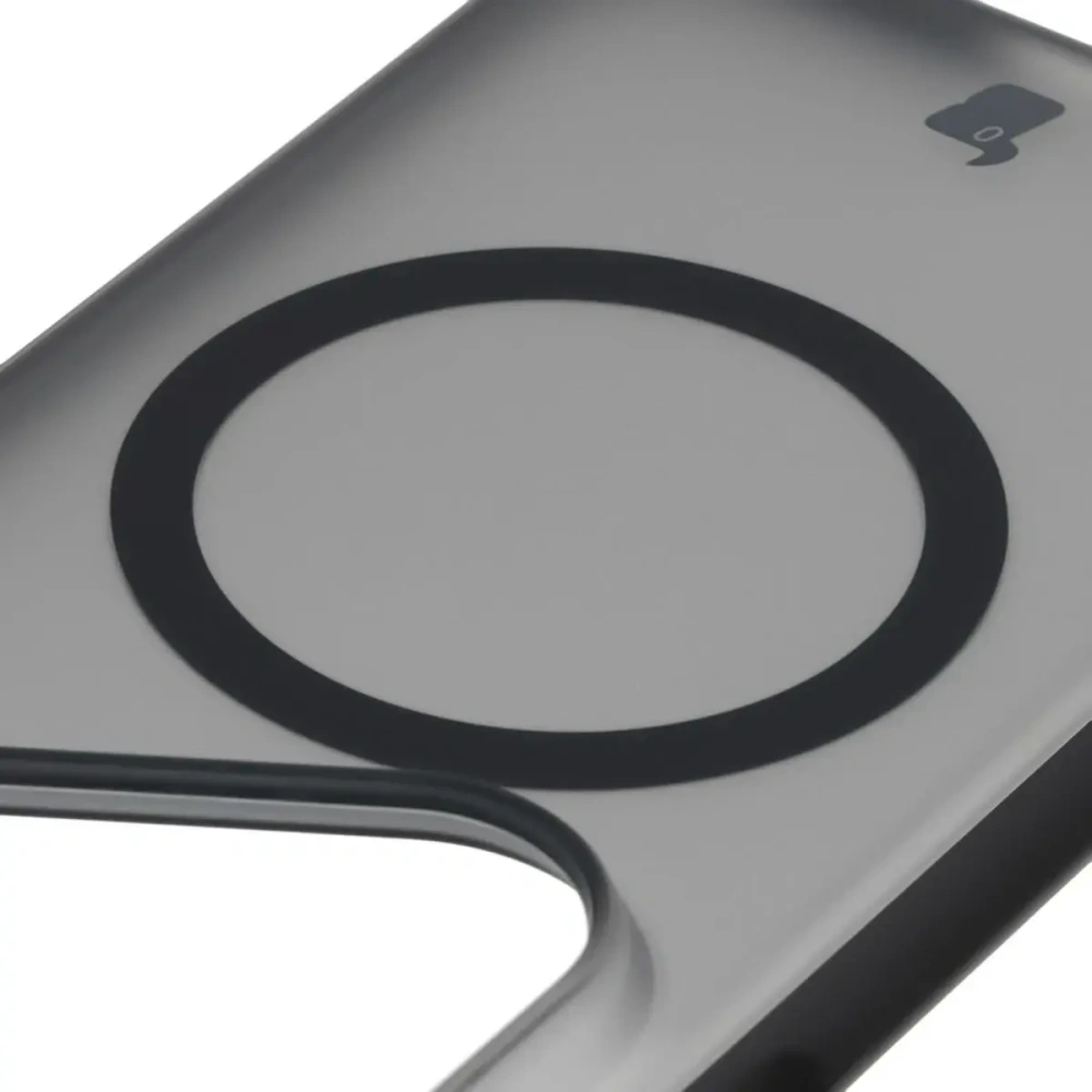 Etui z pierścieniem magnetycznym Bizon Case MatteO do Huawei Pura 80 Pro / Pro+ Plus przydymione-czarne