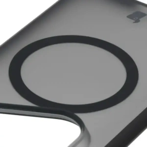 Etui z pierścieniem magnetycznym Bizon Case MatteO do Huawei Pura 80 Ultra przydymione-czarne