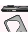 Etui z pierścieniem magnetycznym Bizon Case MatteO do Huawei Pura 80 Ultra przydymione-czarne