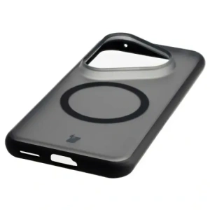 Etui z pierścieniem magnetycznym Bizon Case MatteO do Huawei Pura 80 Ultra przydymione-czarne