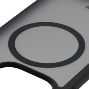 Etui z pierścieniem magnetycznym Bizon Case MatteO do Oppo Find X9 Pro przydymione-czarne