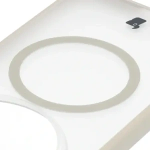 Etui z pierścieniem magnetycznym Bizon Case MatteO do Vivo X300 Pro przydymione-beżowe