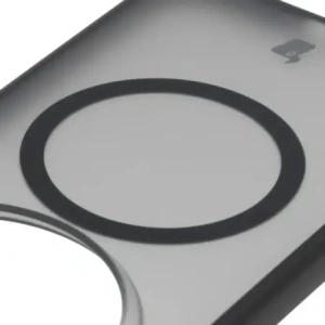 Etui z pierścieniem magnetycznym Bizon Case MatteO do Vivo X300 Pro przydymione-czarne